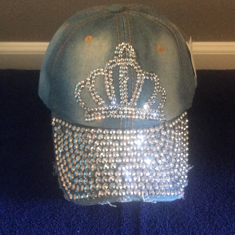 Rhinstoned Jean Baseball Cap